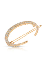 Crystal Crescent Barrette