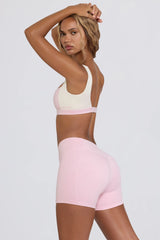 Ruched Mini Shorts In Bloom