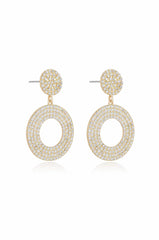 Spinning Records Crystal Earrings