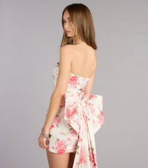 Loraine Floral Bow Mini Dress