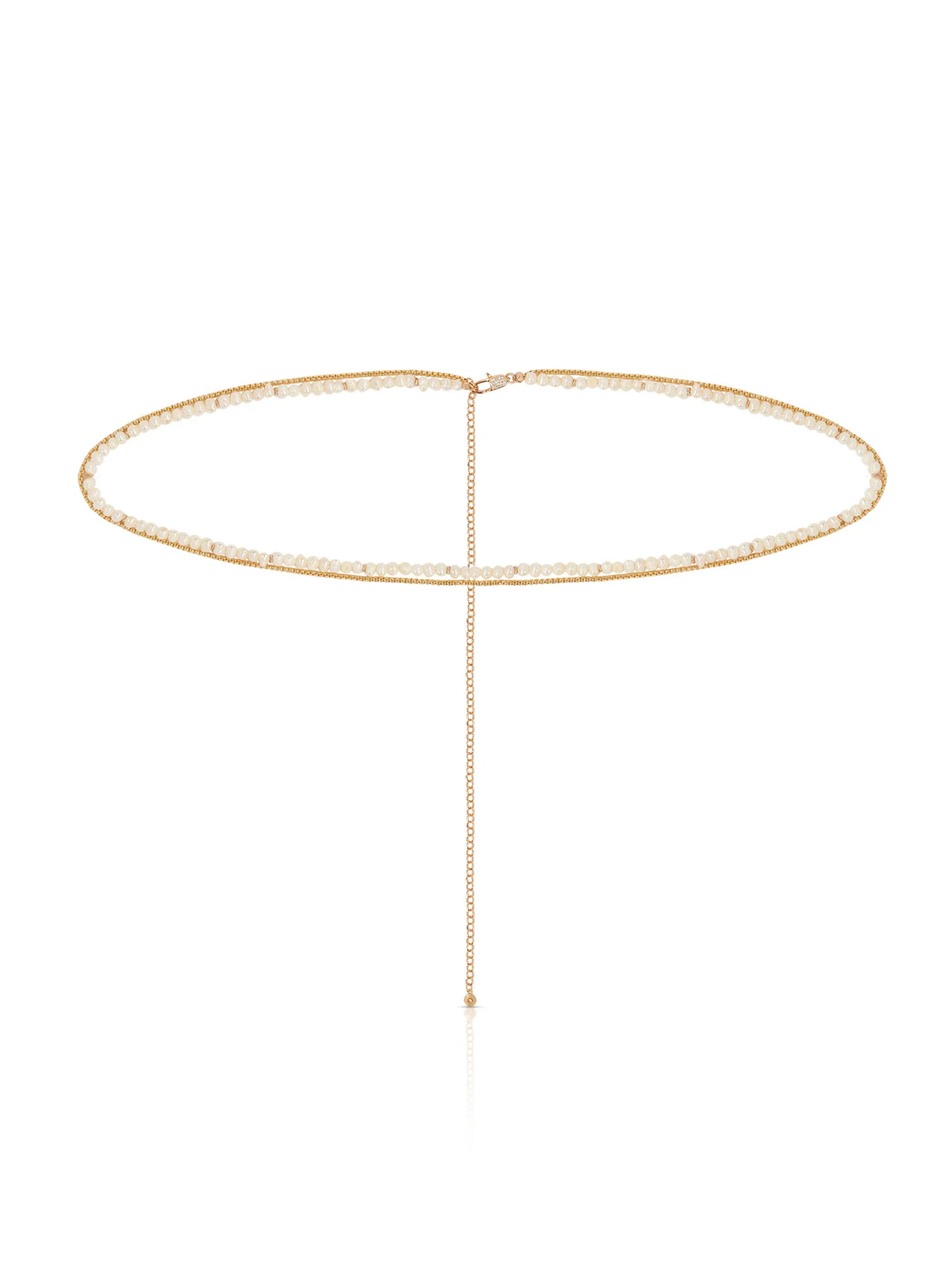 Freshwater Pearl Double Layer Waist Chain