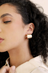 Rolled Up Stud Earrings