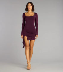 Season Of Chic Long Sleeve Mini Dress