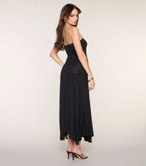 Late Dinner Plans Tube Maxi Dress