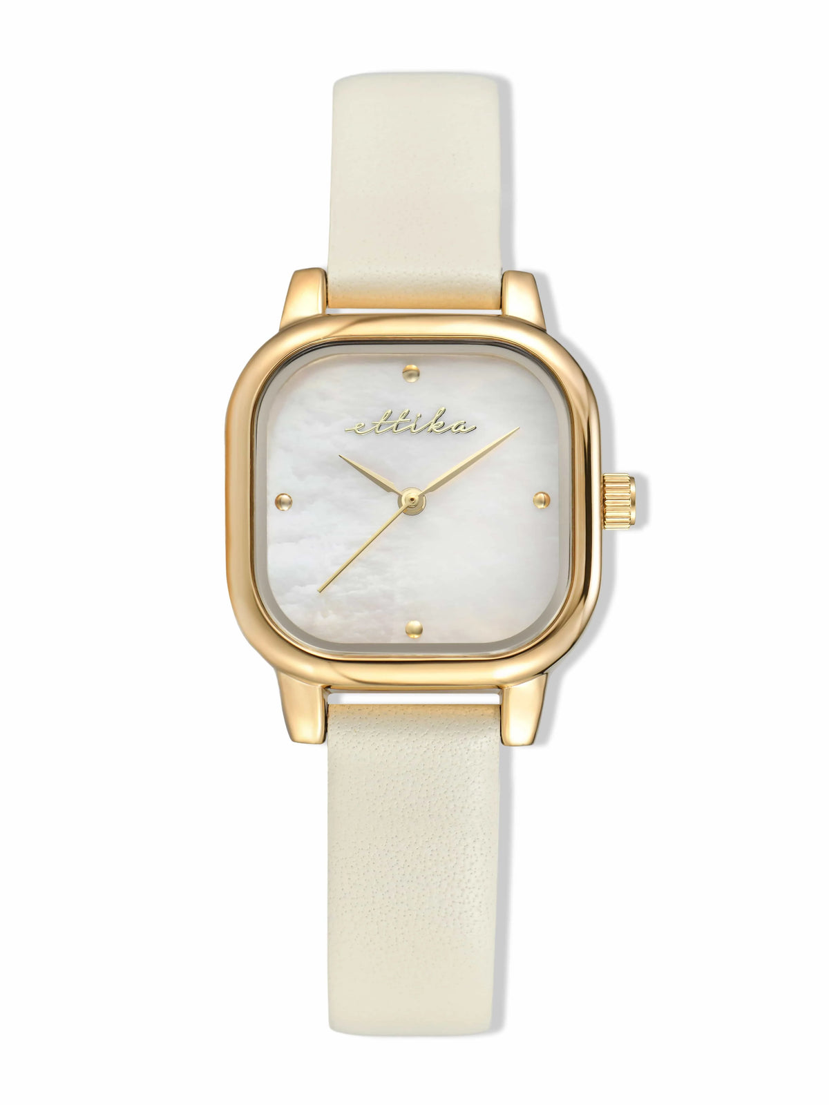 Classic Square Bone Leather Watch