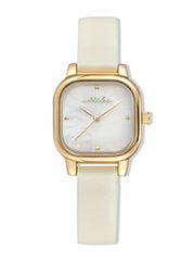 Classic Square Bone Leather Watch