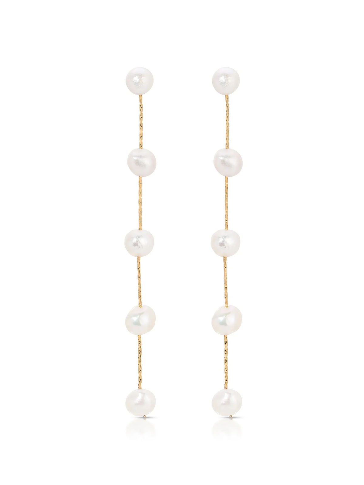Dripping Pearl Delicate Drop Earrings