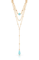 Forever Falling Turquoise Lariat