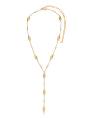 Oval Dome Lariat Necklace
