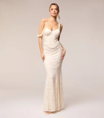 Giorgina Lace Corset Flower Formal Dress