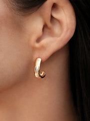 Marquise Crystal Hoops