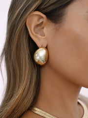Smooth Pebble Earrings