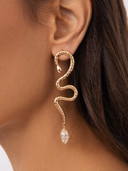 Serpentina Statement Snake Earring