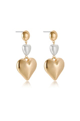 Spread the Love Pearl Heart Dangle Earrings
