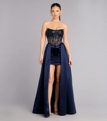 Vivian Satin High Low Formal Dress
