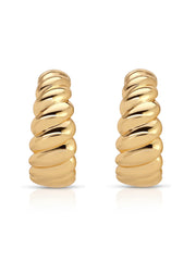 Modern Ribbed Hoops