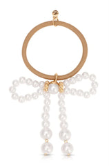 Aurora Pearl Bow Hair Tie