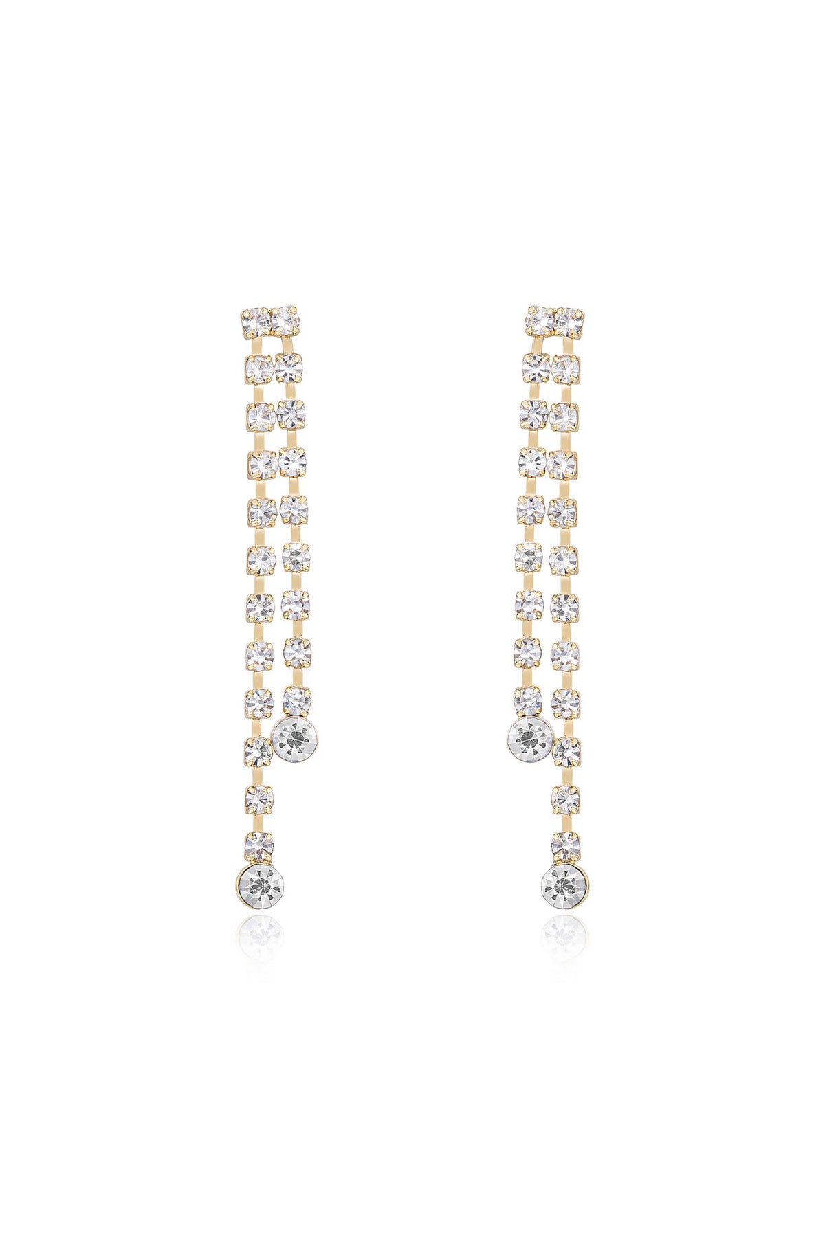 Crystal Sun Shower Dangle Earrings