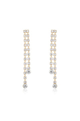 Crystal Sun Shower Dangle Earrings