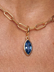 Sapphire Crystal Charm