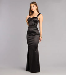 Audra Satin Mermaid Formal Dress