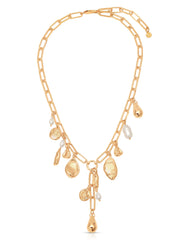 Melting Metal Charm Lariat