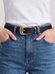 Large Signature Buckle Belt