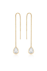 Barely There Chain and Crystal Dangle Earrings