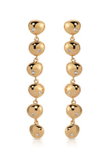Polished Pebble Linear Dangle Earrings