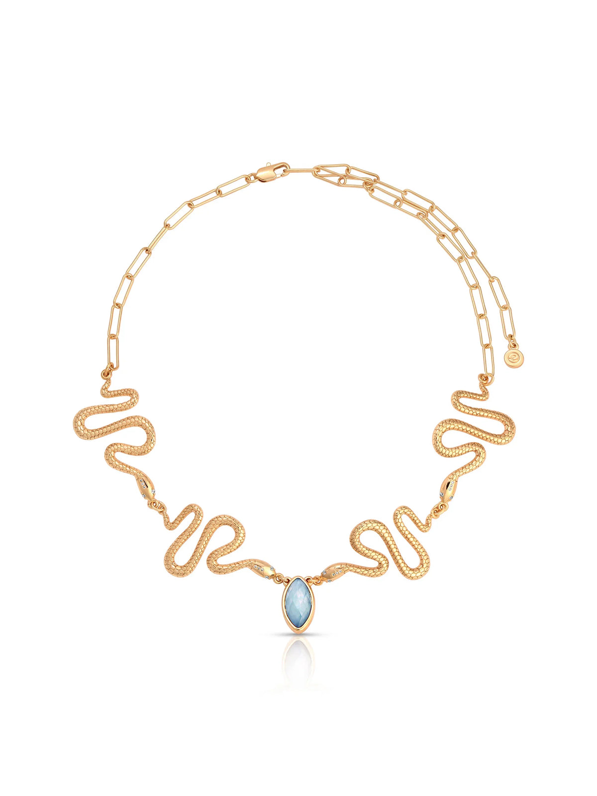 Mother of Pearl Serpentina Snake Choker