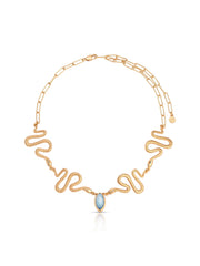 Mother of Pearl Serpentina Snake Choker