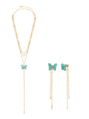 Turquoise Butterfly Set