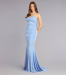 Kelsie Glitter Knit Mermaid Formal Dress