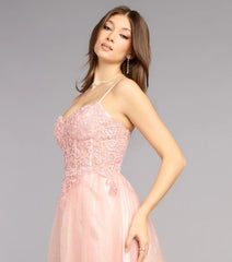 Lexi Glitter Corset A-Line Ball Gown