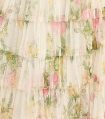 Malia Floral Ruffle A-Line Formal Dress