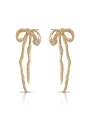Pave Bow Earrings
