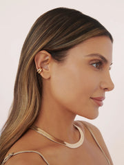 Bold Metallic Ear Cuff Set