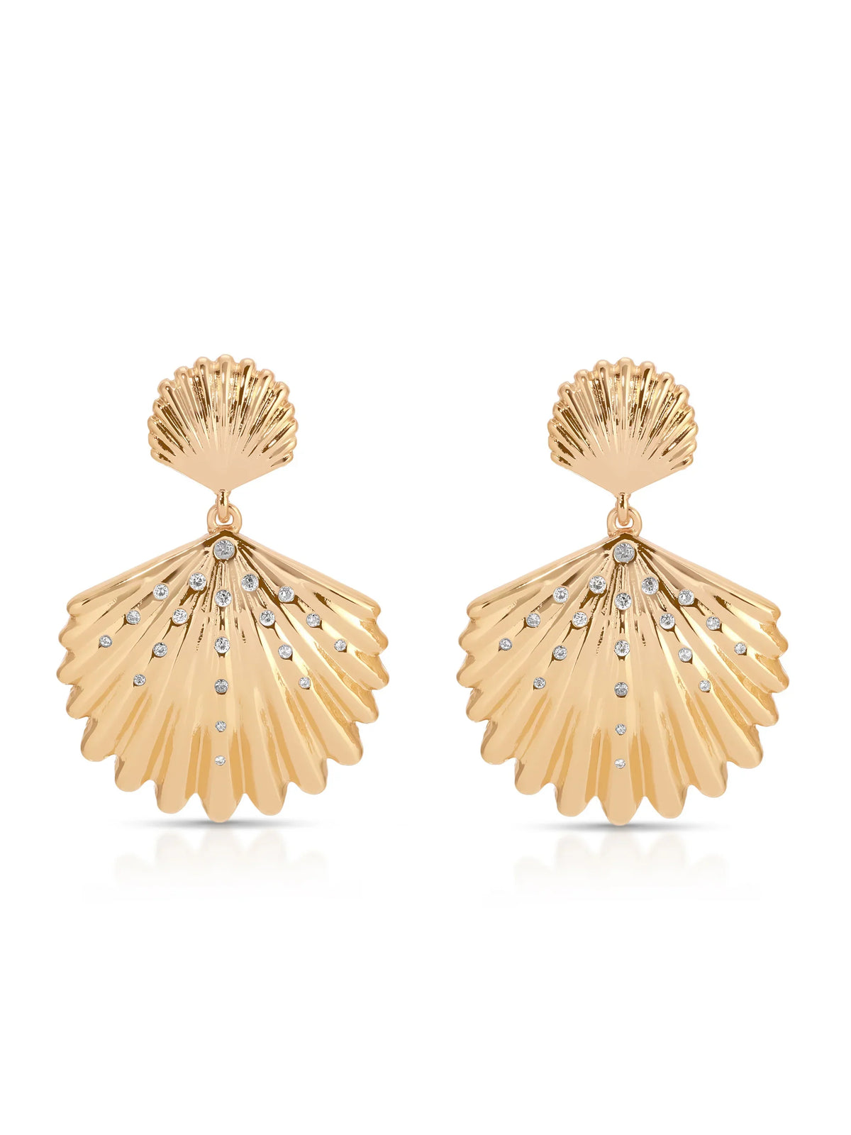 Sun-drenched Shell Earrings