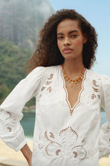 Off-White Richelieu Long Sleeve Blouse
