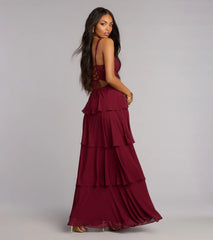 Katy Crochet Lace A-Line Formal Dress