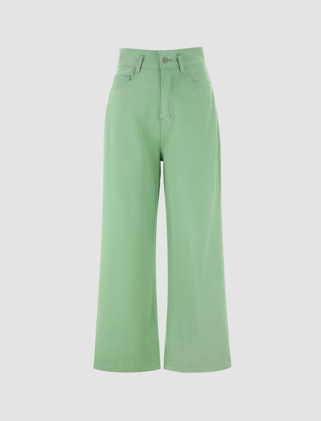 Green Wide Leg Jeans
