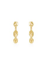 Free Form Ball Hoop Earrings