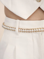 Pearl Row Waist Chain