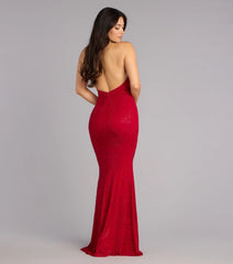 Tyra Floral Rhinestone Mermaid Formal Dress