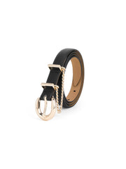 Cascade Chain Belt in Black