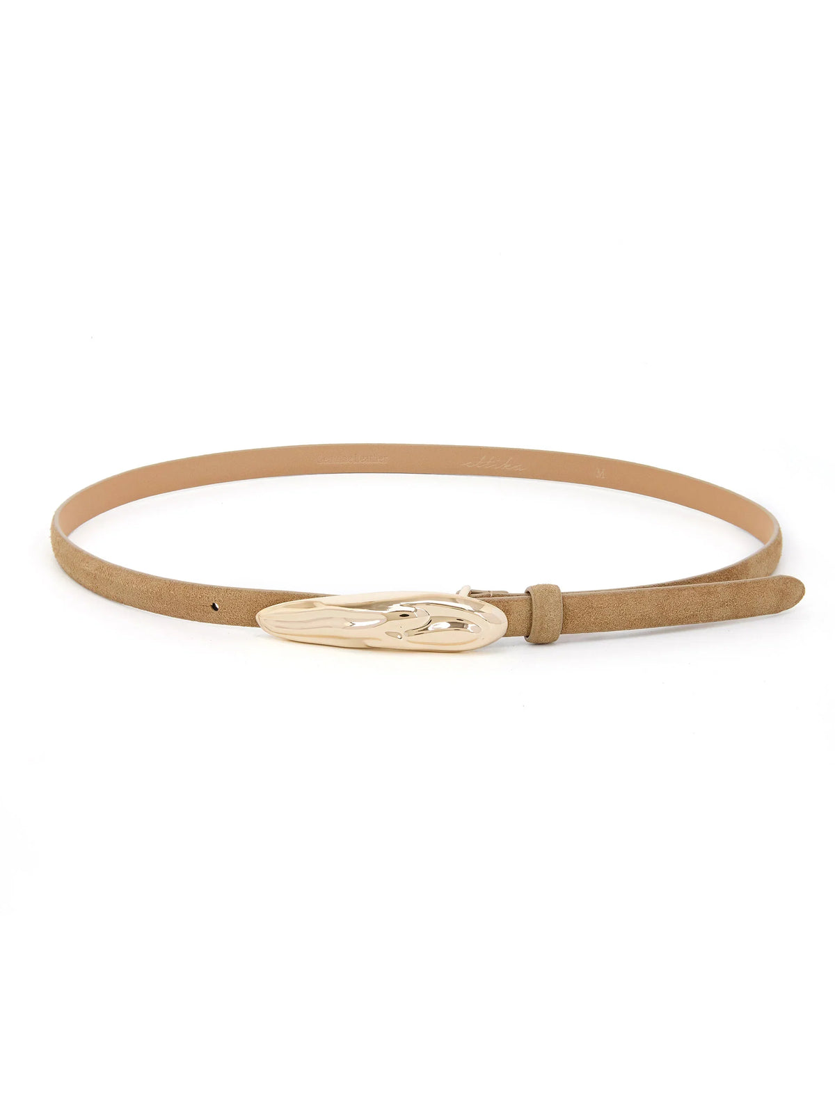 Liquid Luxe Belt in Shiitake Suede