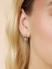 Ribbed Small Hoops