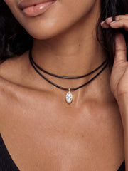 Marquise Crystal Cord Necklace