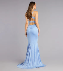 Kelsie Glitter Knit Mermaid Formal Dress
