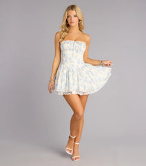 Pretty Please Floral Skater Dress